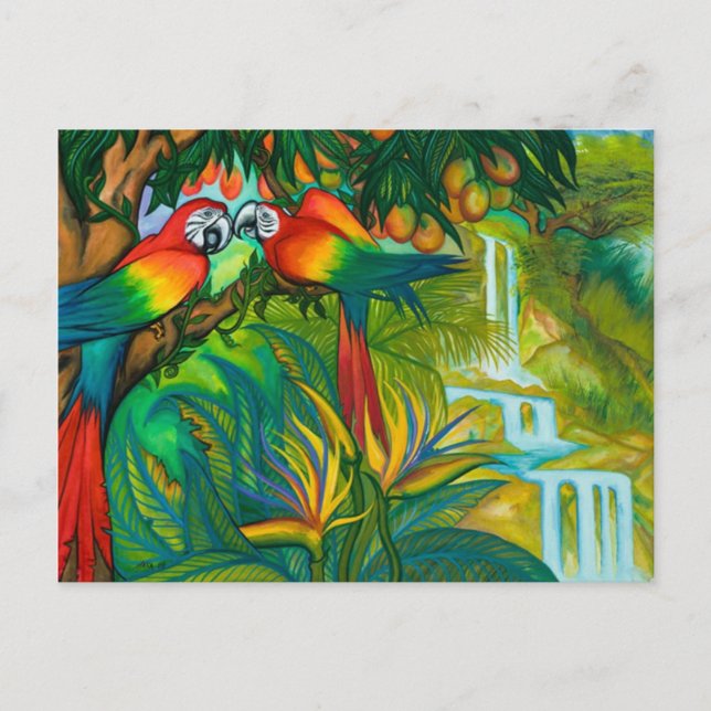 Birds of Paradise Postcard Postkarte (Vorderseite)