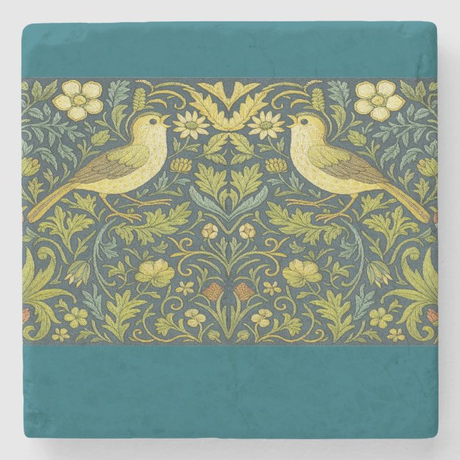 Birds-Pfeiler-Kerze Steinuntersetzer (Vorderseite)