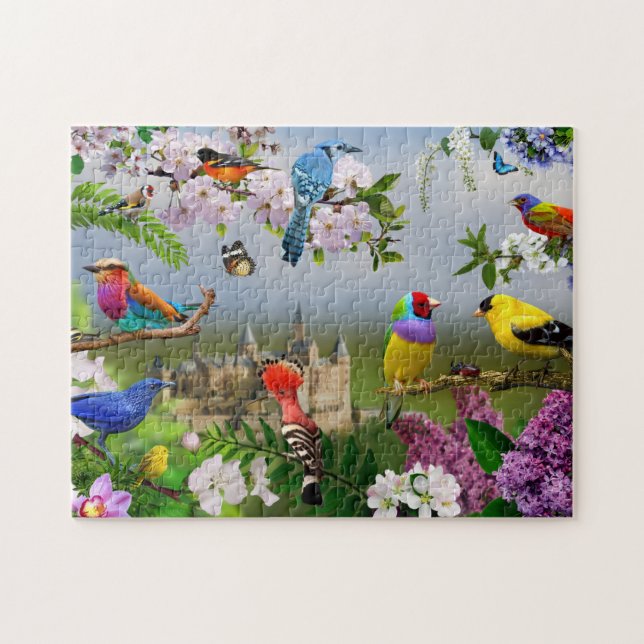 Birds-Puzzle Natur Kinder Geschenk Tiere (Horizontal)