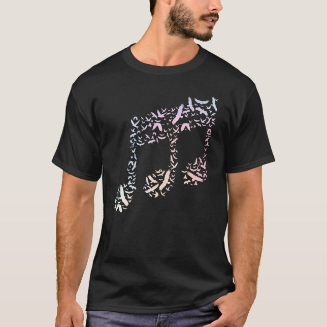 Birds Treble Clef T-Shirt (Vorderseite)