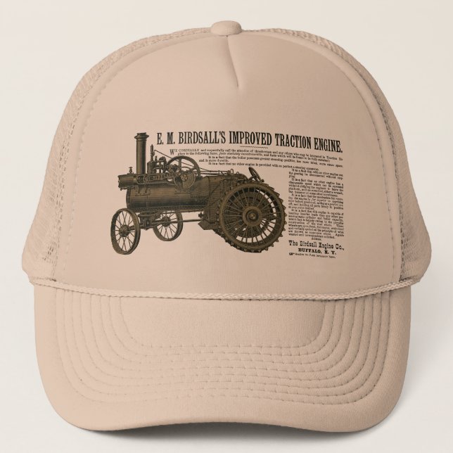 Birdsall's Steam Traction Motor 1889 Farm Traktor Truckerkappe (Vorderseite)