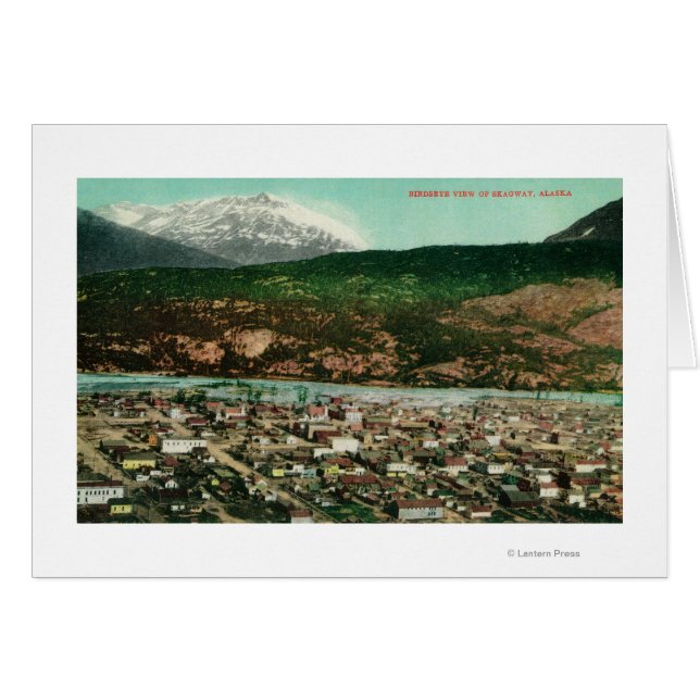 Birdseye View Skagway, AlaskaSkagway, AK (Vorderseite (Horizontal))