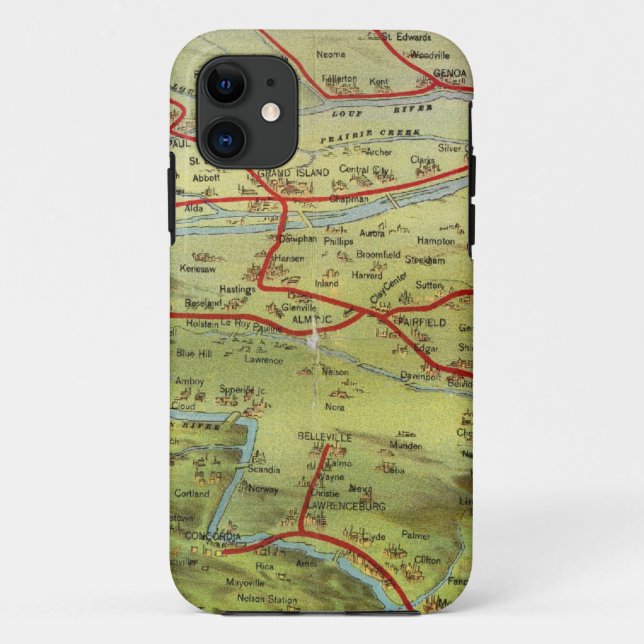 Birdseyes Ansicht-Große Ebenen Case-Mate iPhone Hülle (Rückseite)