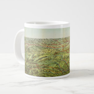Birdseyes Blick auf die große Ebene Jumbo-Tasse