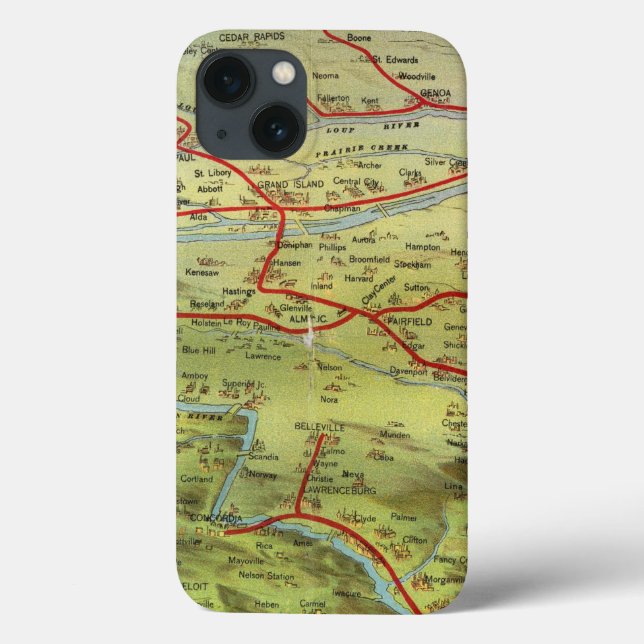 Birdseyes View Great Plains Case-Mate iPhone Hülle (Rückseite)