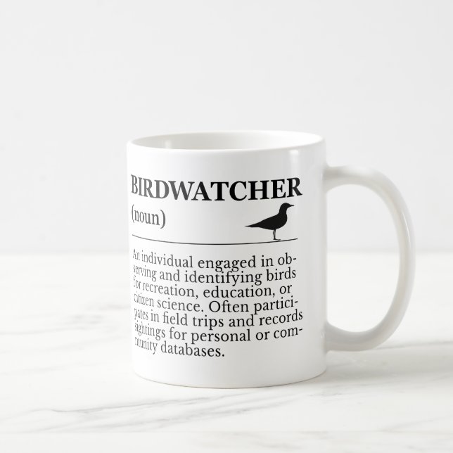Birdwatcher Definition Observation Identification Kaffeetasse (Rechts)