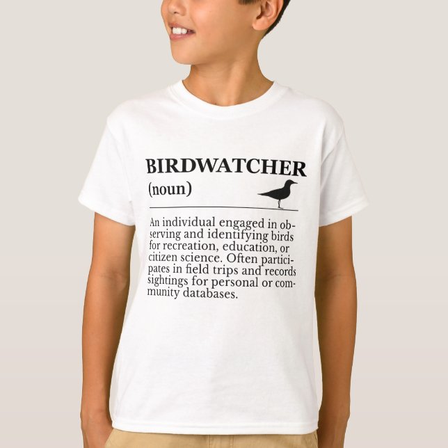 Birdwatcher Definition Observation Identification T-Shirt (Vorderseite)