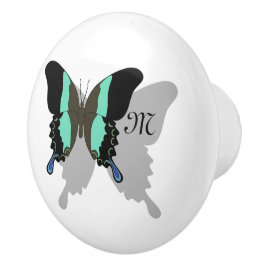 Birdwing Butterfly Shadow Monogram Keramikknauf