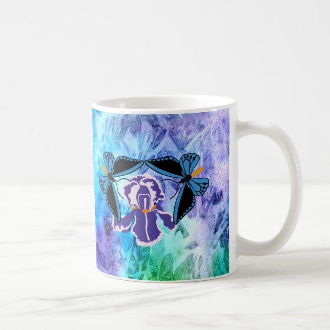 Birdwing Schmetterling auf Iris Tasse (Rechts)