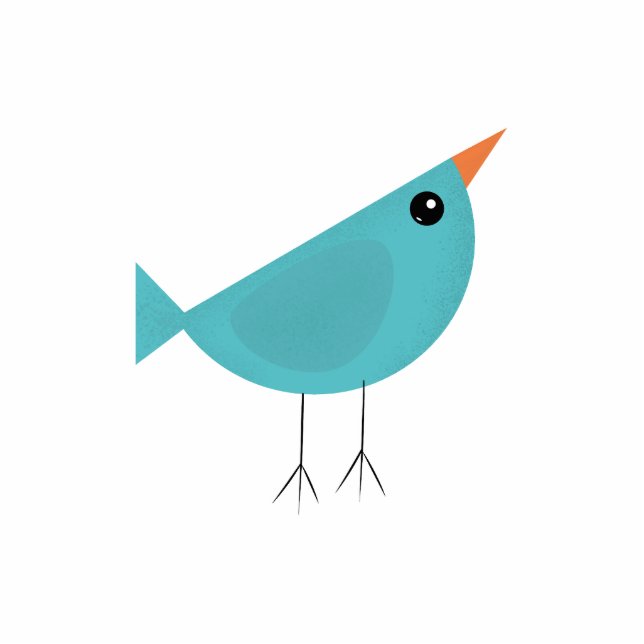 Birdy Freistehende Fotoskulptur (Vorne)