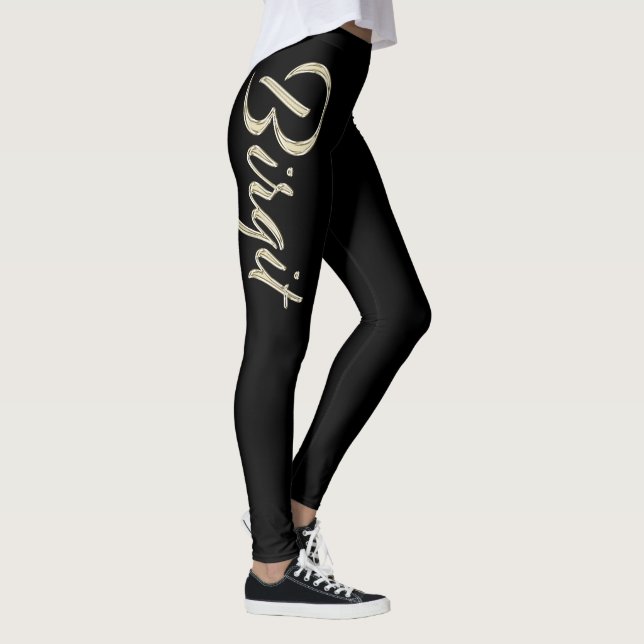 Birgit white gold Handwriting Hose Leggings (Rechts)