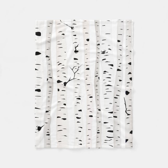 Birke Fleecedecke (Vorderseite)