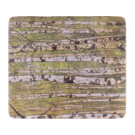 Birkenbäume in einem Wald (Roerich) Schneidebrett