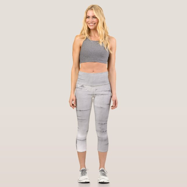 Birkenrinde Capri Leggings (Vorderseite)