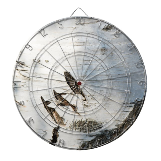 Birkenrinde Dartscheibe (vorne)