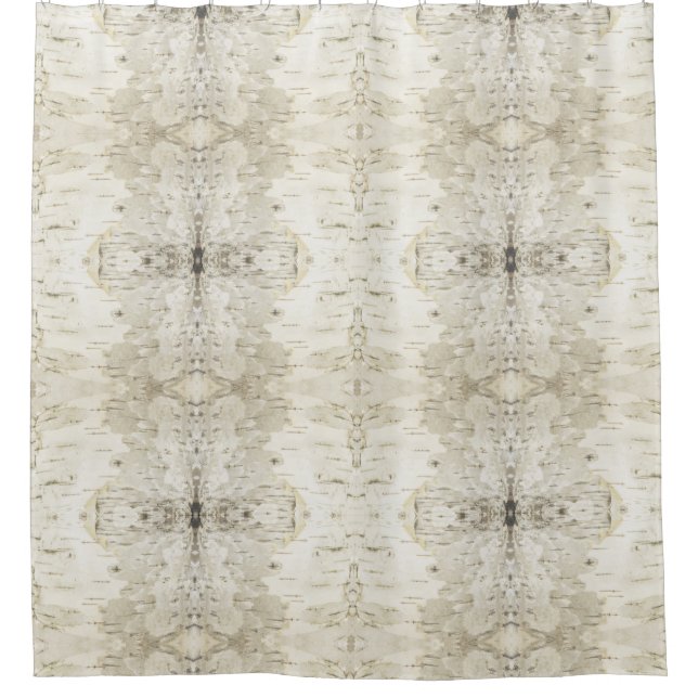 Birkenrinde-Duschvorhang Duschvorhang (Vorderseite)