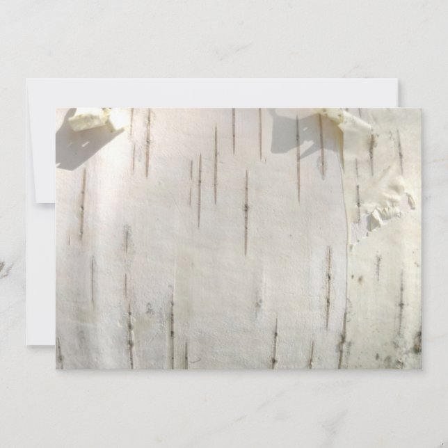 Birkenrinde Einladung (Vorderseite)