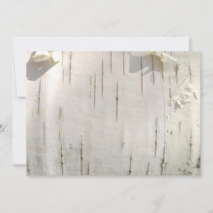 Birkenrinde Einladung