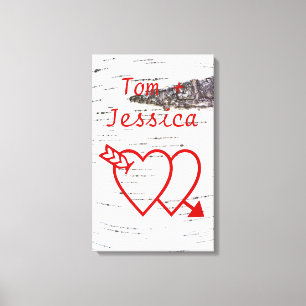 Birkenrinde Leinwanddruck