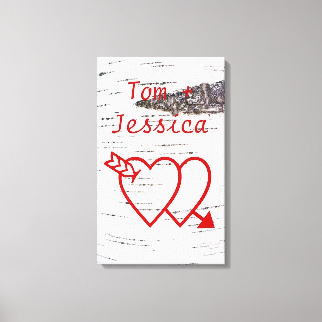 Birkenrinde Leinwanddruck (Vorderseite)