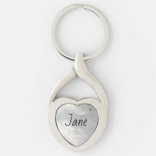 Birkenrinde Schlüsselanhänger (Vorderseite)