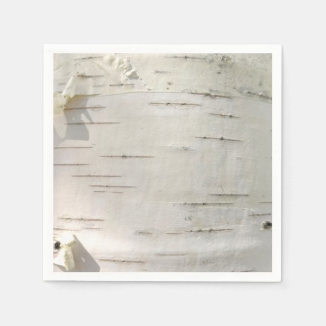 Birkenrinde Serviette (Vorderseite)