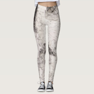 Birkenrinden-Muster-Tanktop Leggings