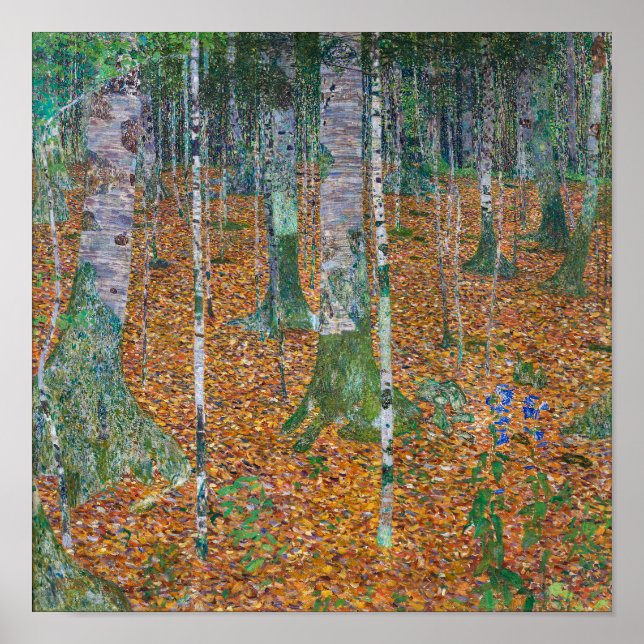 Birkenwald | Gustav Klimt | Poster (Vorne)