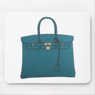 Birkin Taschen-Taschen-Blau Mousepad