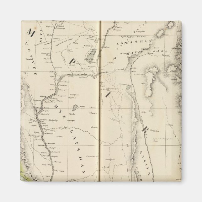 Birma, Asien 96 Magnet (Vorne)