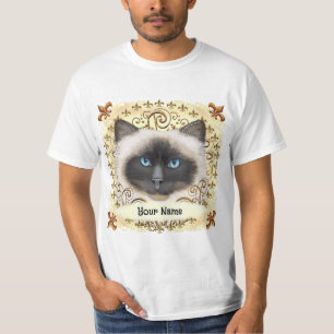 Birma-Katze Fleur De Lis T-Shirt