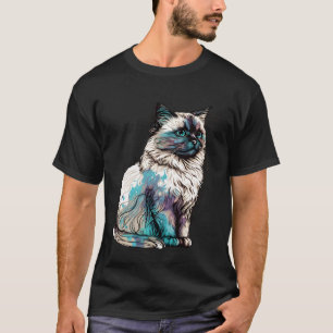 Birma-Katzenrasse Farbige Mutter Lady T-Shirt