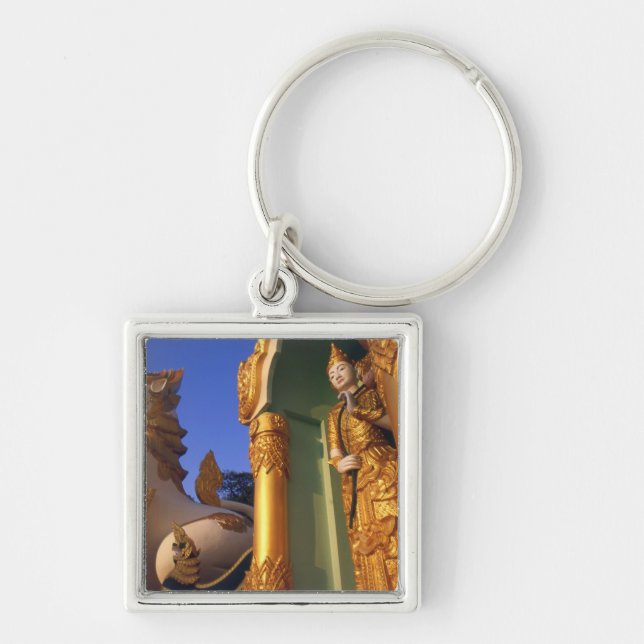 Birma (Myanmar), Rangun (Yangon) Tempel Schlüsselanhänger (Vorne)