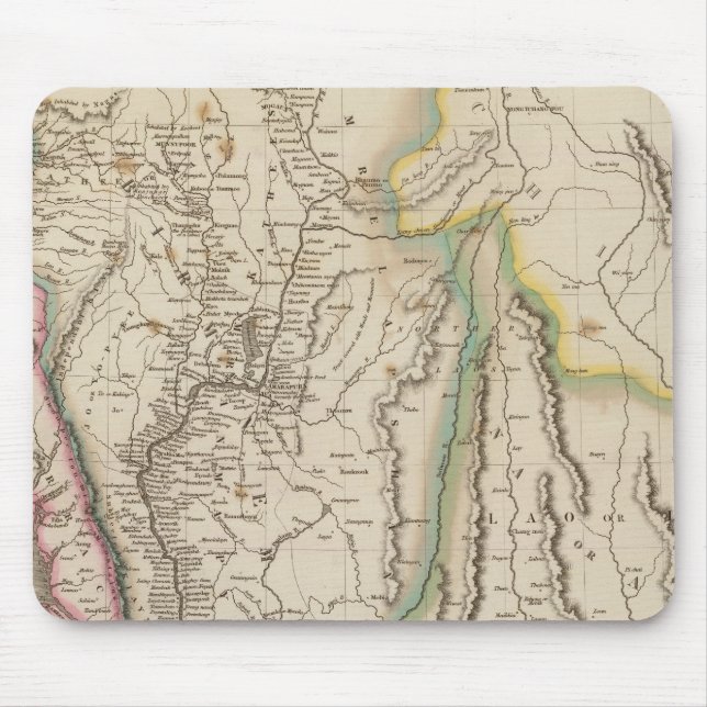 Birmah, Anam, Siam, Thailand Mousepad (Vorne)