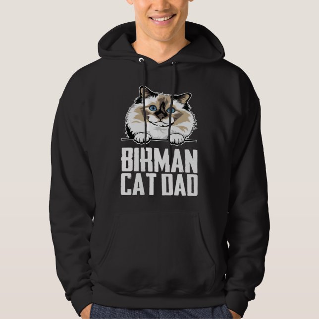 Birman cat dad hoodie (Vorderseite)