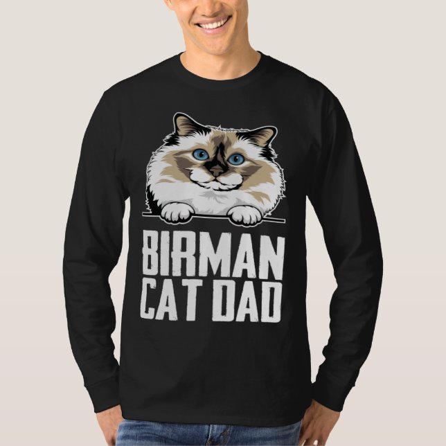 Birman cat dad T-Shirt (Vorderseite)