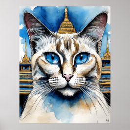 Birman Cat - Katalogkunst Print Poster