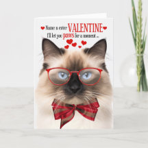 Birman Cat Lover Feline Spaß Valentinstag