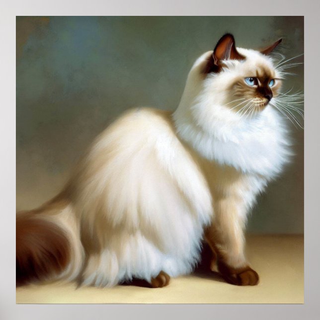 Birman Cat Poster (Vorne)