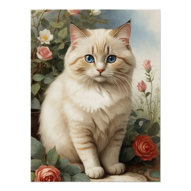 Birman Cat Poster (Vorderseite)