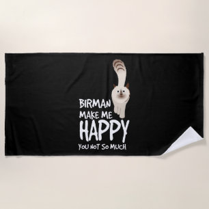 Birman Cat Strandtuch