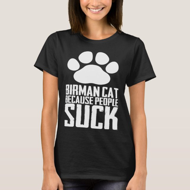 Birman Mutter Birman Papa Birman Kitten 3 T-Shirt (Vorderseite)