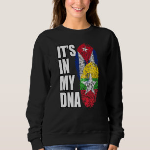 birmanisches und kubanisches MIX-DNA-Flaggengebiet Sweatshirt
