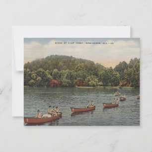 Birmingham AL Camp Cosby 1940er Jahre Vintage Postkarte