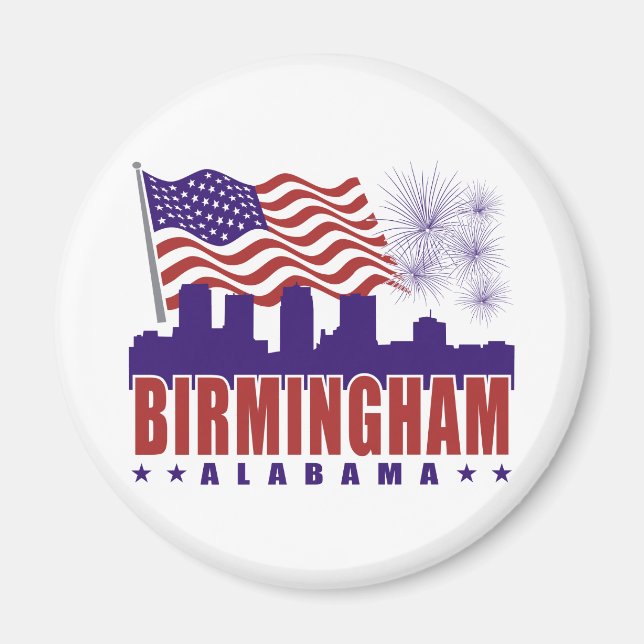 Birmingham Alabama Patriotic Magnet (Vorne)