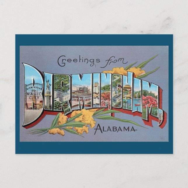 Birmingham Alabama Postcard Postkarte (Vorderseite)