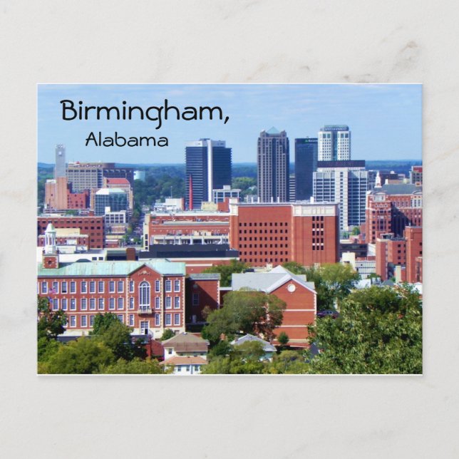 Birmingham, Alabama Postkarte (Vorderseite)