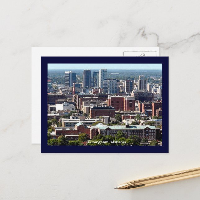 Birmingham, Alabama Postkarte (Vorderseite/Rückseite Beispiel)