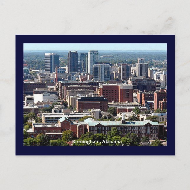 Birmingham, Alabama Postkarte (Vorderseite)