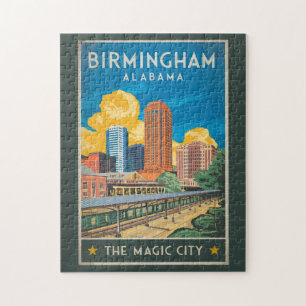Birmingham Alabama Reise Kunst Vintage